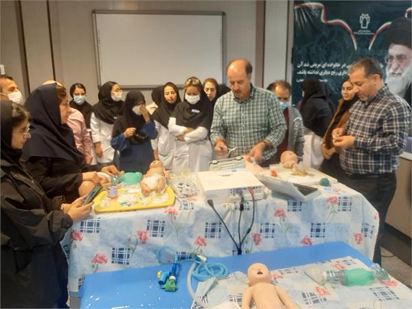 برگزاری کارگاه دوروزه CPR نوزاد دستیاران جدیدالورود