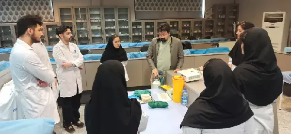 برگزاری کارگاه پانسمان صحیح -انجام سوچور
